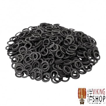 Steel Chainmail Flat Rings - 6mm