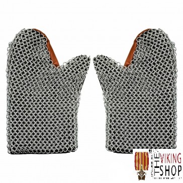 Medieval Chainmail Mittens - Butted