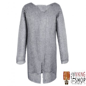 Chainmail Hauberk - Butted - Zinc Plated - 44" Chest