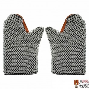 Medieval Chainmail Mittens - Butted
