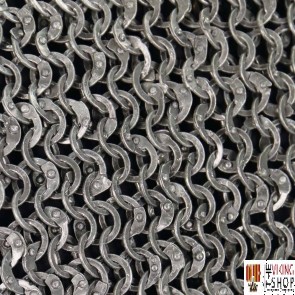 Riveted Darkened Aluminium Mail Coif