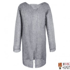 Chainmail Hauberk - Butted - Zinc Plated - 64" Chest