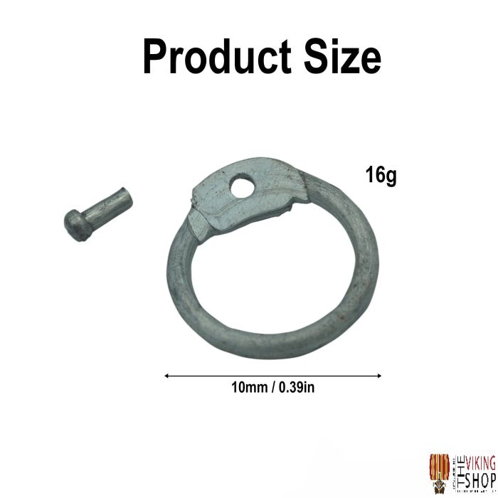 Aluminium Chainmail Rings - Dome Riveted - 10mm (approx. 3400 pcs)