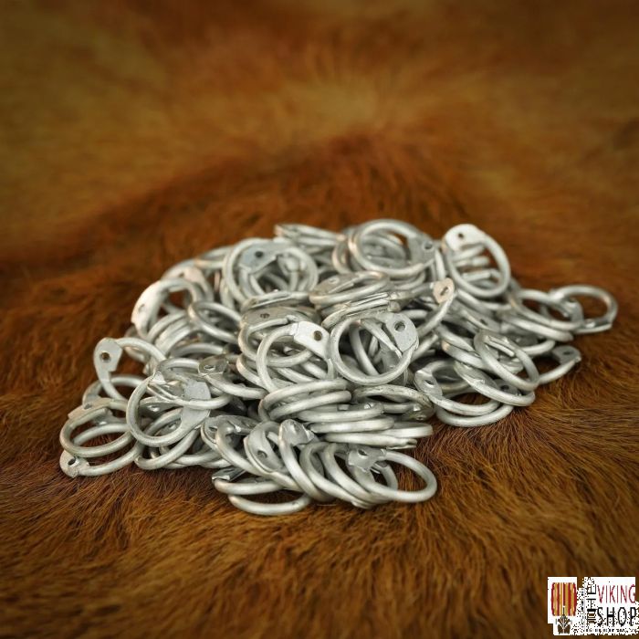 Aluminium Chainmail Rings - Dome Riveted - 10mm (approx. 3400 pcs)