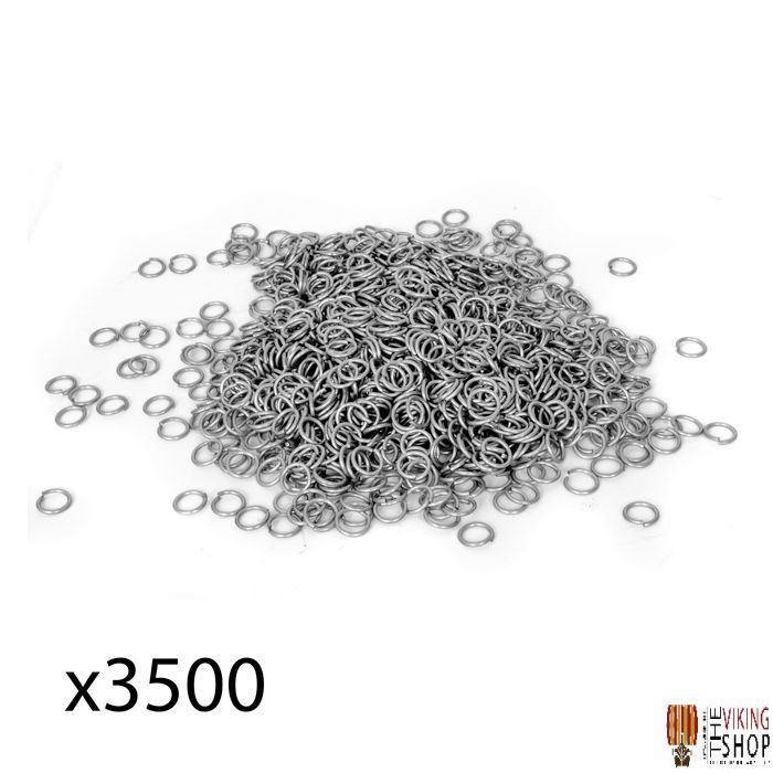 Chainmail Rings - 9.5mm Butted Steel (approx. 3500 pcs)