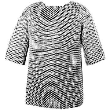 Chainmail Haubergeon - Dome Riveted - 50" Chest