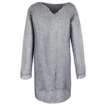Chainmail Hauberk - Wedge Riveted - Flat Ring / Solid Ring Steel - 50" Chest