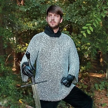 Riveted Aluminium Chainmail Shirt - 54" Chest